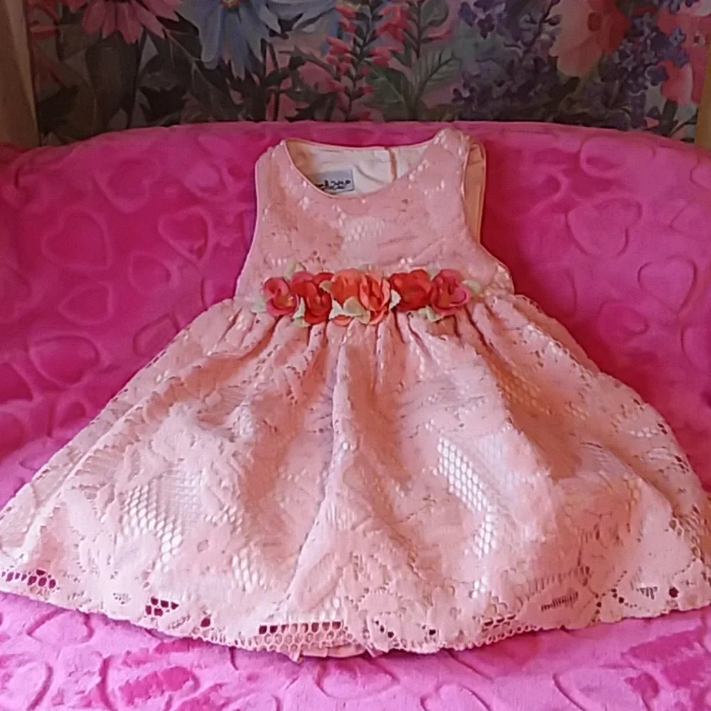 PIPPA & JULIE 6/9 MONTHS 2 PIECE DRESS SET NWT